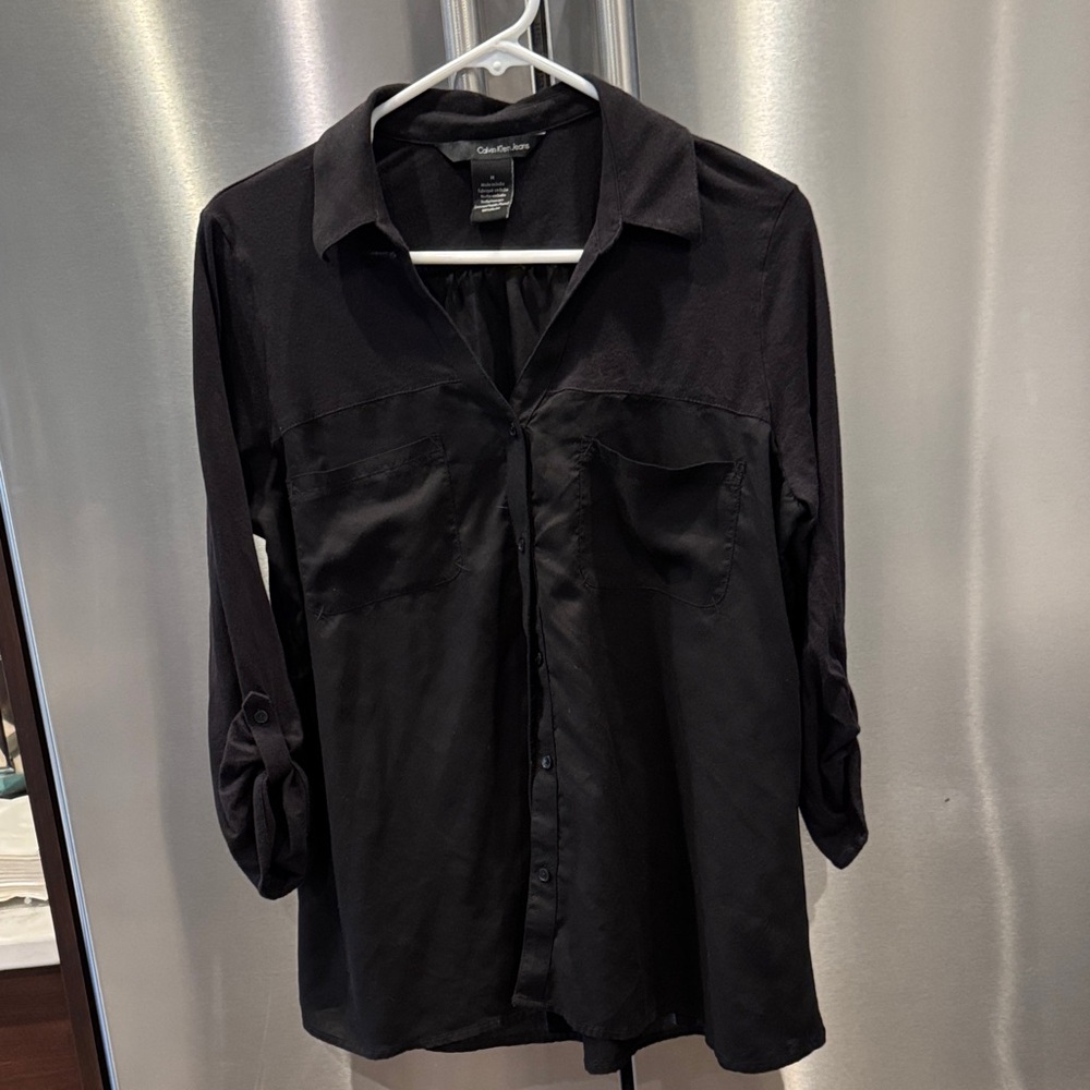 Calvin Klein Men's Dark Button-Down Shirt